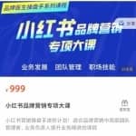品牌医生操盘手系列课程，小红书品牌营销专项大课，操盘手进阶