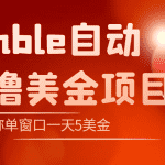 外面收费3888的rumble撸美金项目，号称单窗口一天5美金+【脚本+详细教程】