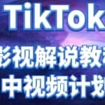 外面收费2980元的TikTok影视解说、中视频教程，比国内的中视频计划收益高很多