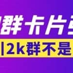 【暴力引流】外面收费299的QQ群最新卡片引流技术，日引两千人【群发软件+详细教程】