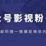 利用微信公众号引流捕捉影视粉，微信搜一搜内部流量（完结）