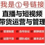 慧老板·2022年直播带货运营与管理2.0，直播带货全方位立体培训