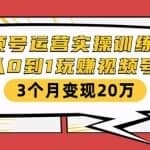 从0到1学视频号运营实操，免费视频号社群做到1w+人，并3个月变现20万+