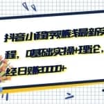抖音短视频小程序赚钱最新实战课程，0基础,实操+理论，有人已经日赚2W+