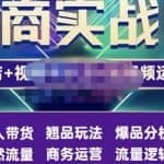 阿枫·抖店无货源+视频号小店+短视频实操课：达人带货+翘品玩法+爆品分析等