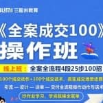 《全案成交100》全案全流程4段25步100招，操作班