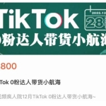 短视频疯人院TikTok 0粉达人带货小航海，TikTok Shop运营带货新模式