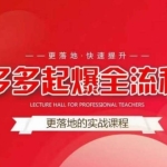 互力-多多新品打爆全流程，拼多多14天拉搜索自然流量，更落地·快速提升