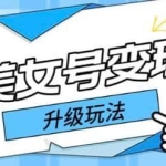 日入500+美女号变现最新升级玩法（详细实操教程）