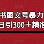 小红书图文号暴力引流4.0，日引300＋精准粉丝【揭秘】